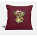 Flower Fairy Burgundy Pillow